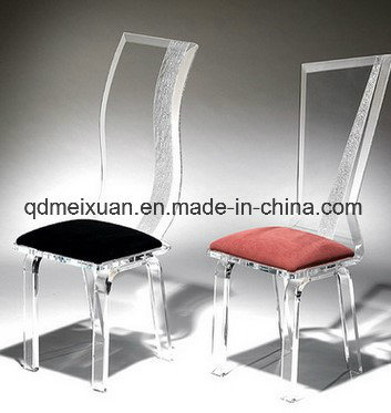 Manufacturers Wholesale Acrylic Household Seats Fashion Organic Glass Seat Acrylic High-Grade Back of a Chair (M-X3564)