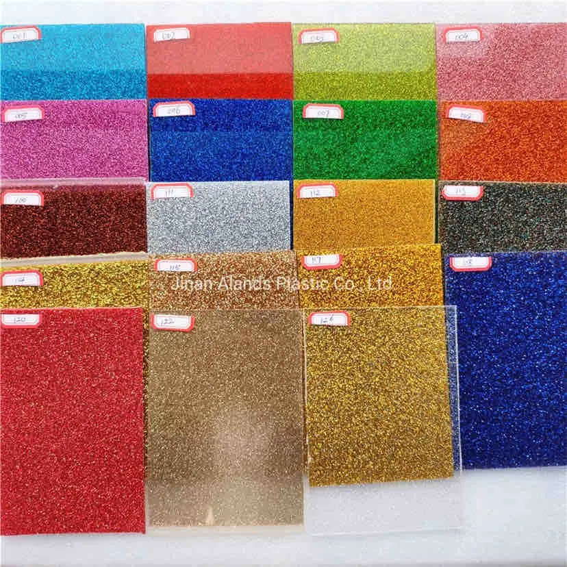 Decorative Acrylic Wall Panels Patterned Acrylic Sheet Glitter