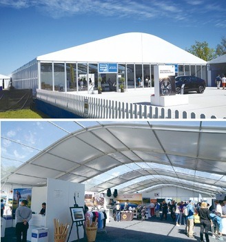 30m Width Clear Top Arcum Outdoor Event Tents with Open Sidewall for Sports