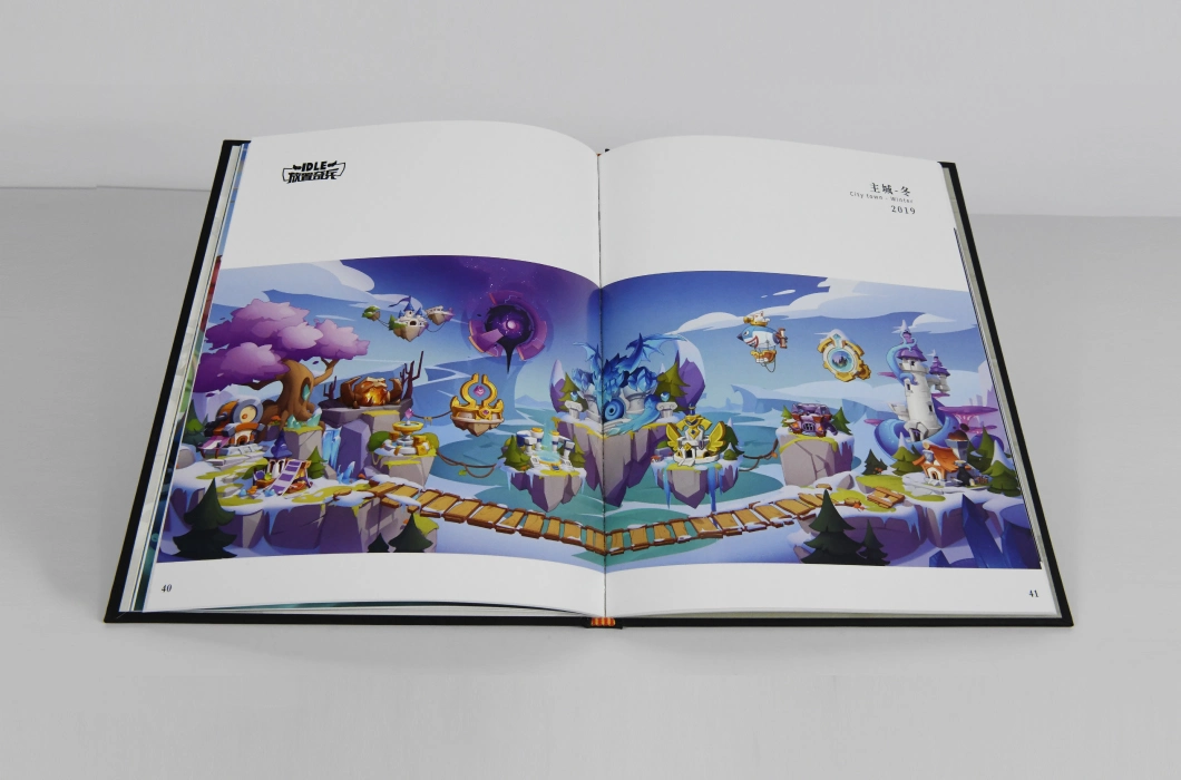 Professionally Designed Custom Game Company Hardcover Books and Company Brochures