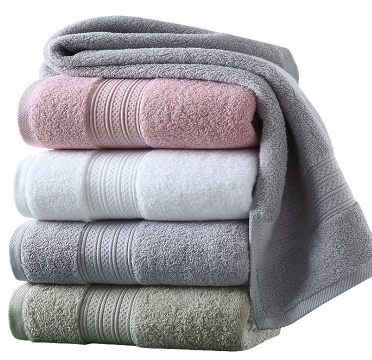 Wholesale Custom Colors Luxury Platinum Satin 100% Cotton Bath Set Towel