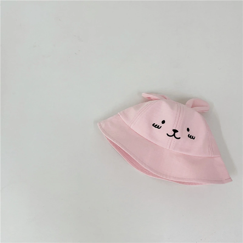 Baby Spring Hat Cute Baby Cartoon Cute Rabbit Solid Color Bucket Hat