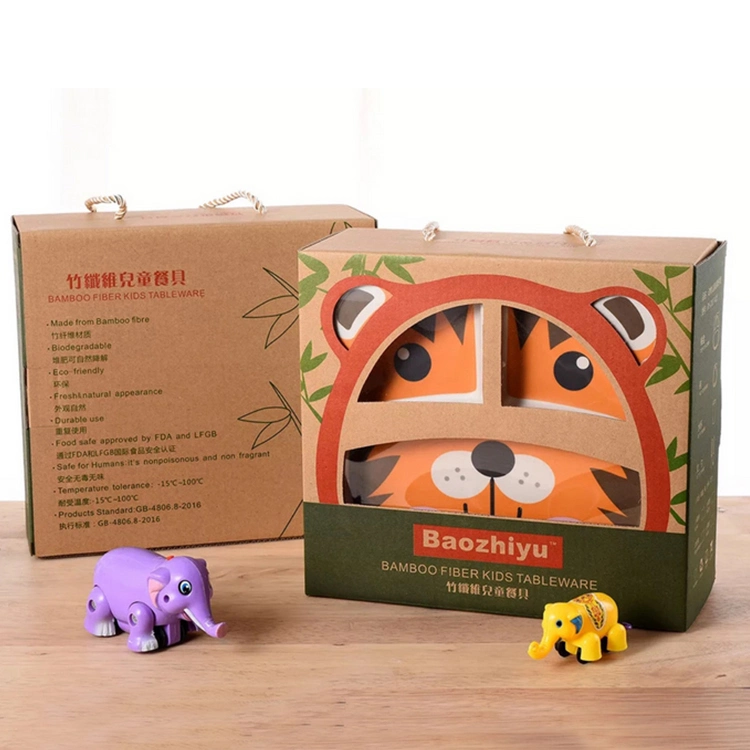 China Wholesale Dinnerware Sets Bamboo Fiber Cute Kids Dinnerware Sets