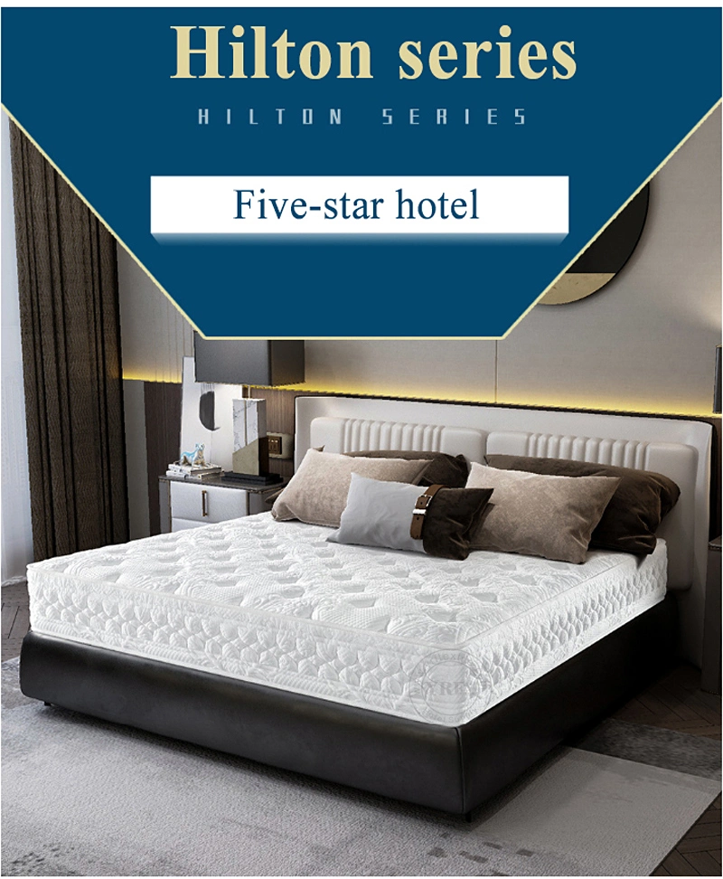 Star Hotel Bedroom Independent Spring Mattress High Quality Memory Foam High Quality for King Bed