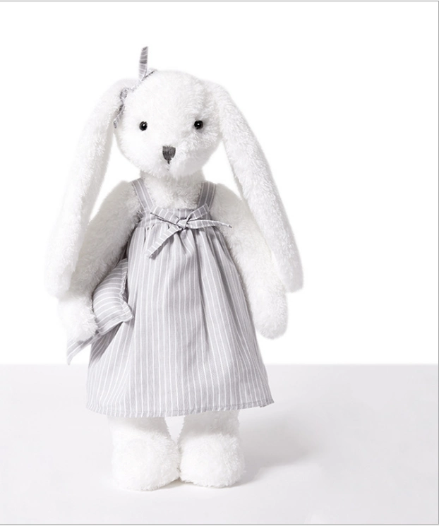New White Pajamas Rabbit Plush Toy Girl Heart Doll Girlfriend Birthday Gift