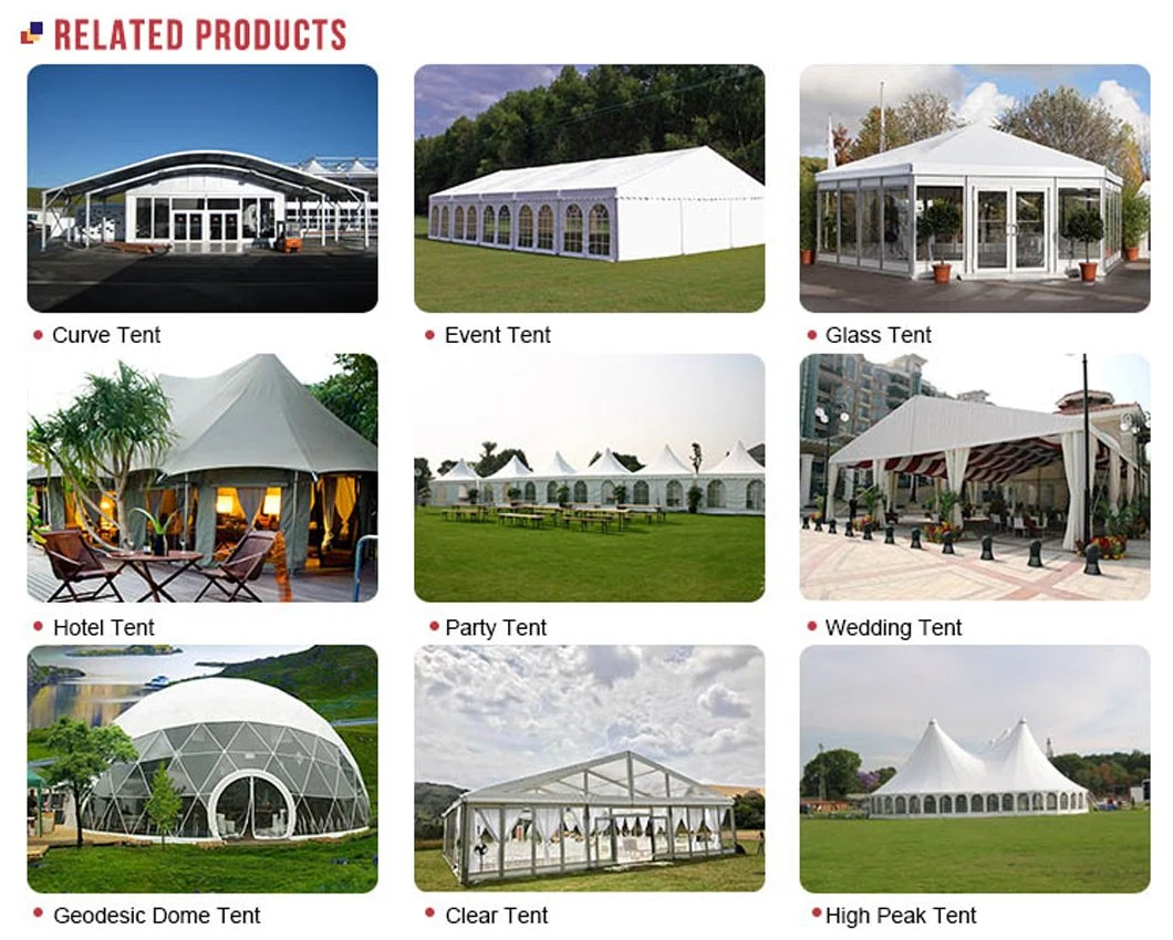 Custom Strong Outdoor Large PVC Wedding Reception Tents for Sale
