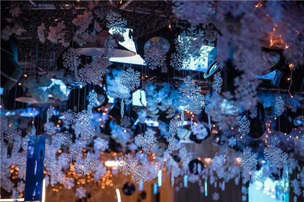 Christmas Decoration Crystal Snow, Wedding Decoration Clear Acrylic Snowflake