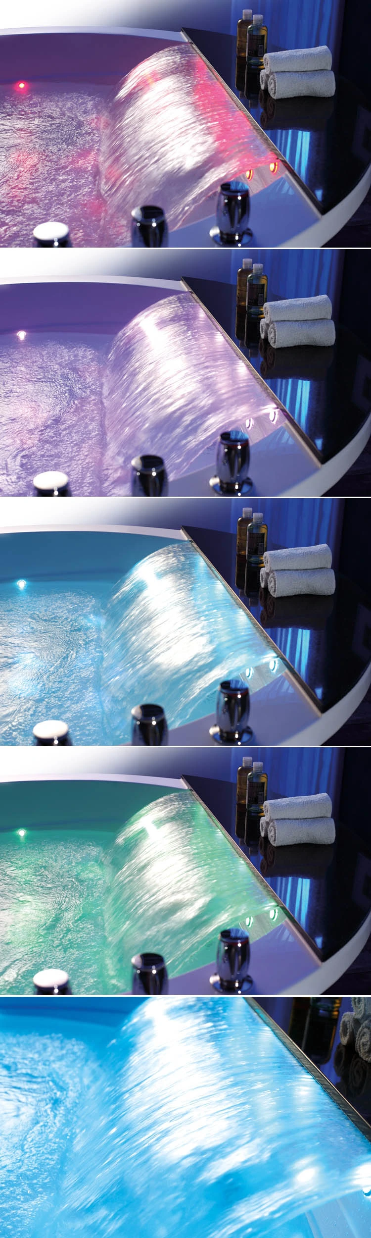 Turkish Whirlpool Control Panel Unique Design Acrylic Bath Tub