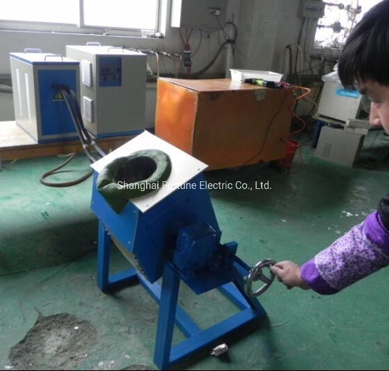 Induction Heating Small Type Brass Melting Furnace for Sale