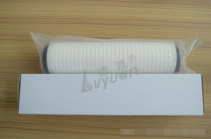 5 10 Inch PP/Pes/PTFE Membrane Pleated Cartridge Filter with PTFE Orings