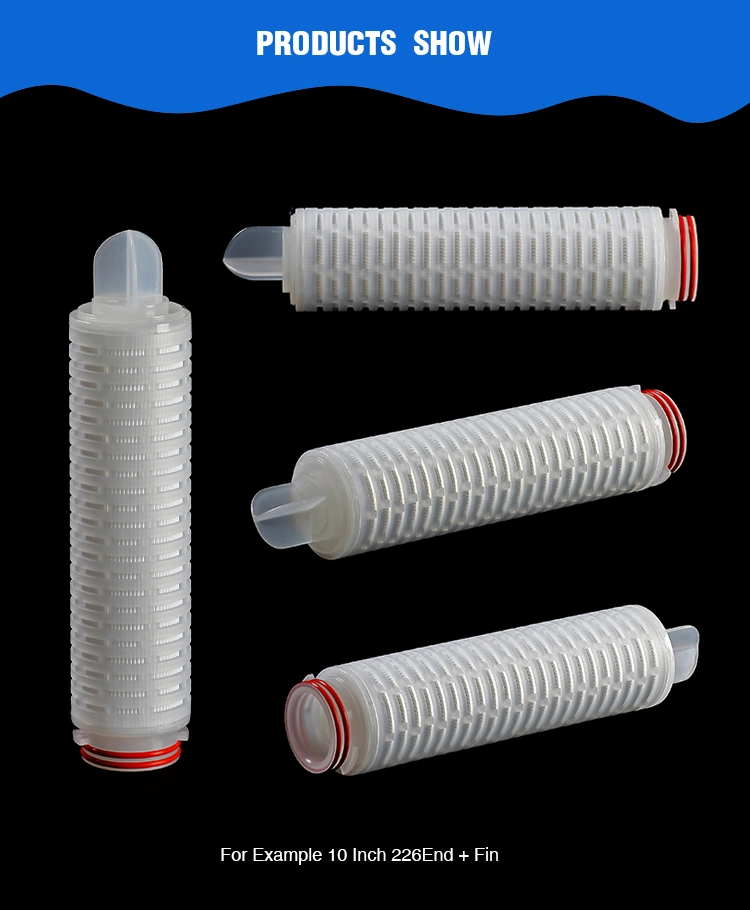 Darlly Hydrophilic PTFE Membrane Filter Cartridge for Strong Causticity Liquid Strong Oxidizing Property Liquid