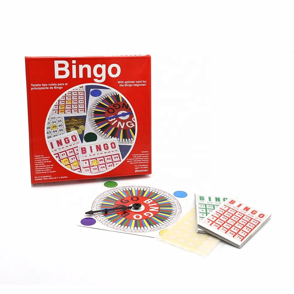 Family Cardboard Professional Gambling Games Adult Easy Portable Bingo Board Game Set