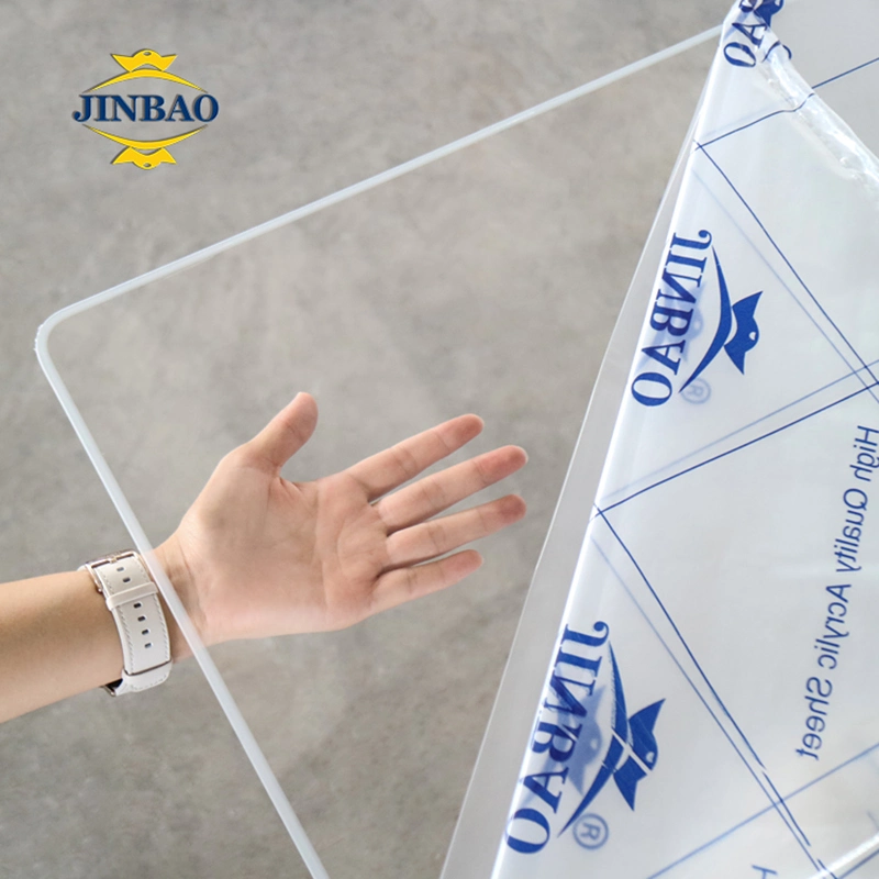 Jinbao 2mm White Acrylic Sheet Plexiglass Iridescent High Gloss Acrylic MDF Boards Acrylic Sheet for LED Light Box