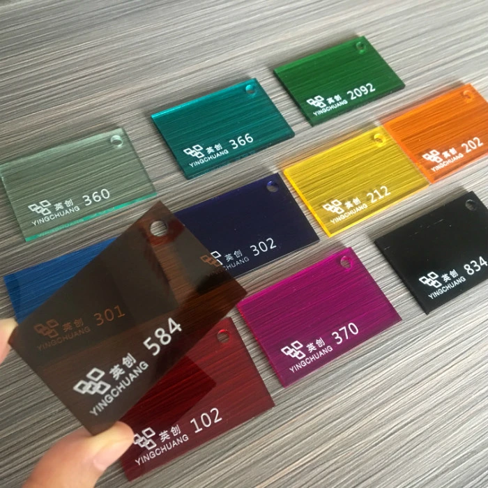Color Clear 100% PMMA Glass Sheet Perspex Sheet 1220 X 2440mm Acrylic Sheet
