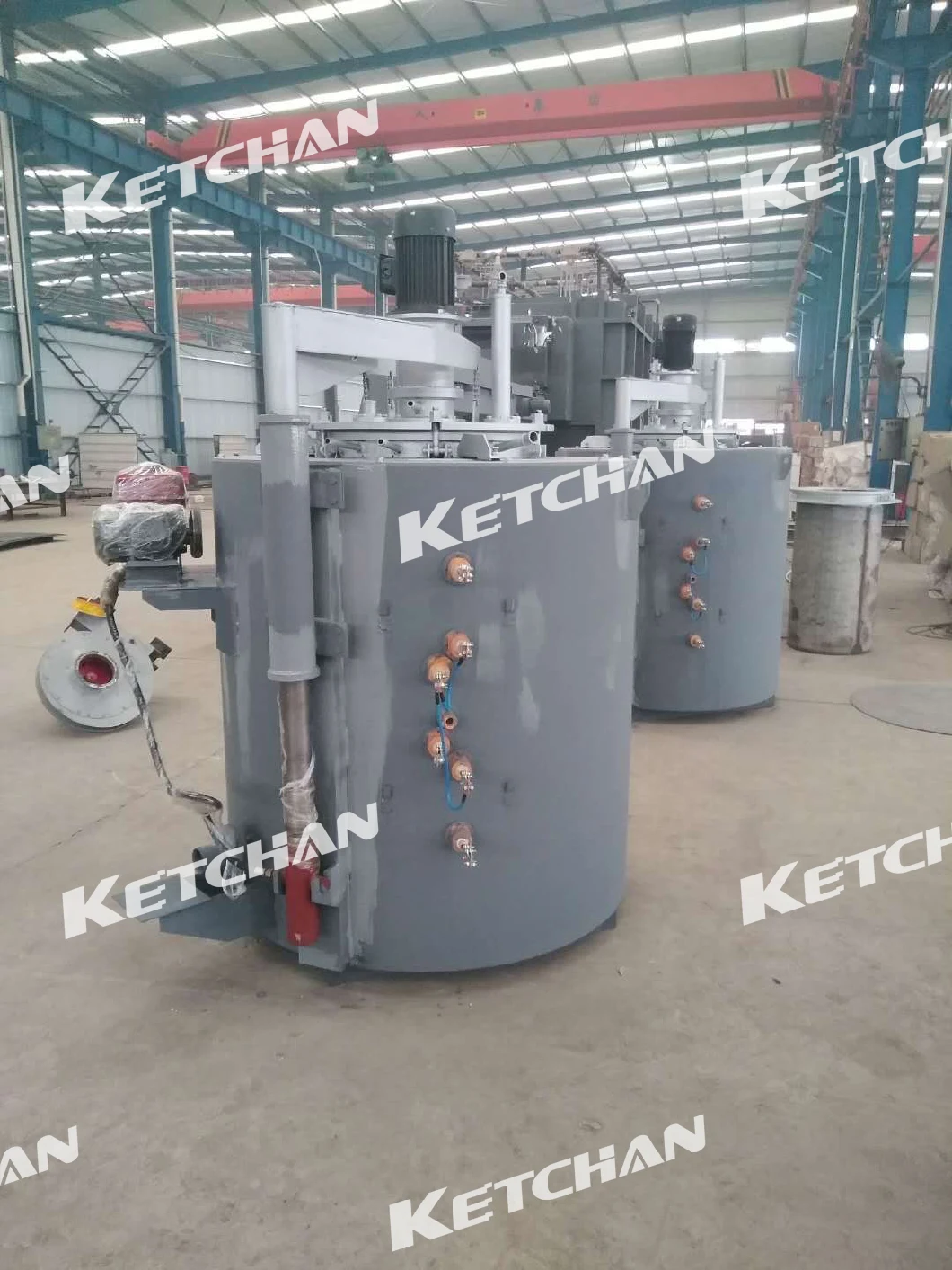 Industrial Resistance Furnace Well Gas Carburizing Furnace for Mild Steel Heat Treatment