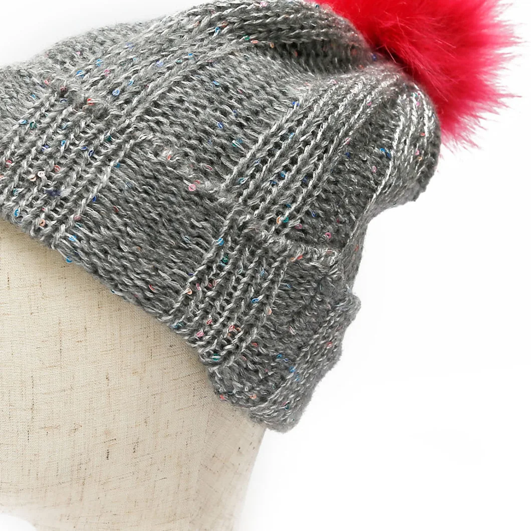 Popular Winter Adult Knitted Acrylic Beanie
