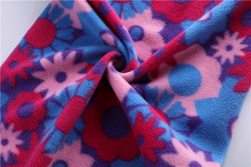 Semi-Gloss Printed Polar Fleece Baby Women's Pajamas Fabric 100d144f Flannel Customized