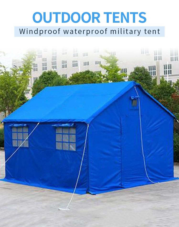 Wholesale Steel Frame Outdoor Winter Green Army Canvas Camping Military Tent