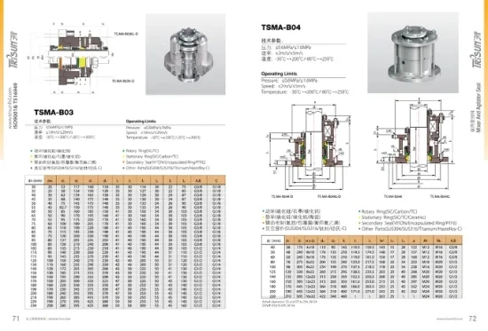 Mechanical Seal, Mixer Seal, Agitator Seal, Pump Seal, Cartridge Seal HS-D