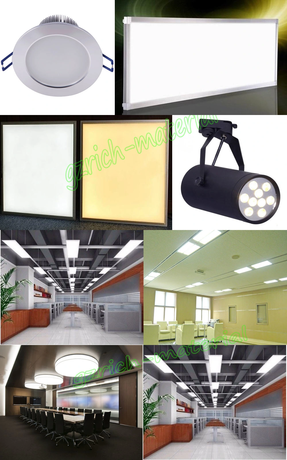 Rectangular Size Plastic Light Diffuser Plate/Plastic Diffuser Sheet for Lighting