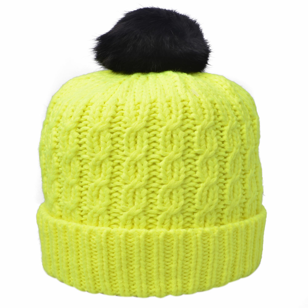 Colorful Comfortable Warm Ski Acrylic Adult Knitted Acrylic Winter Cuff Thick Sport Women Beanie