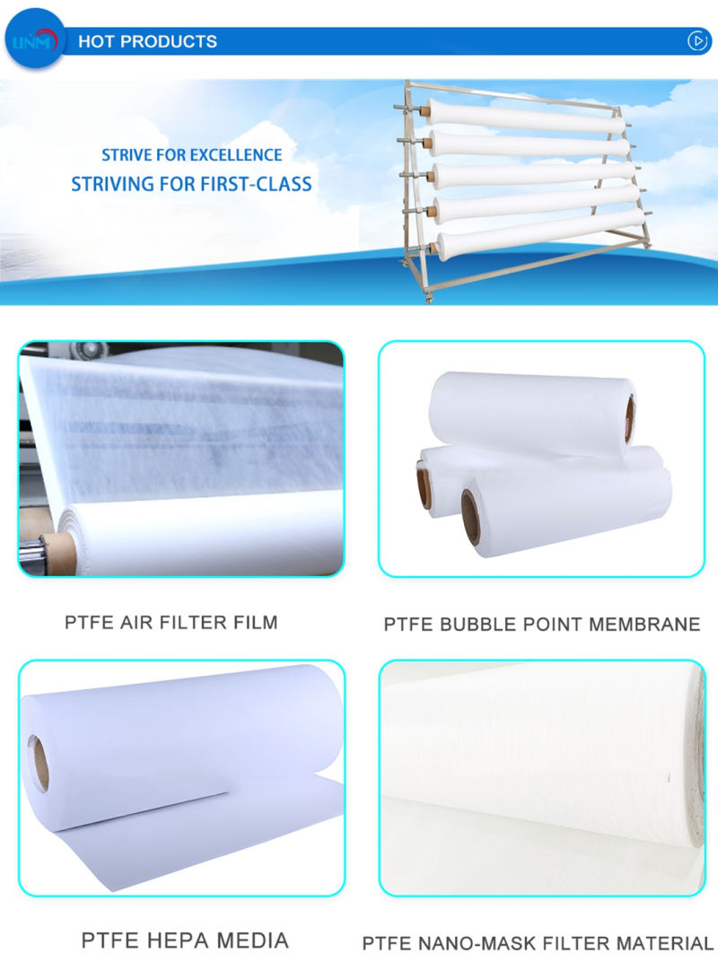 Unm Factory Wholesale Price High Quality Hydrophobic PTFE Membrane