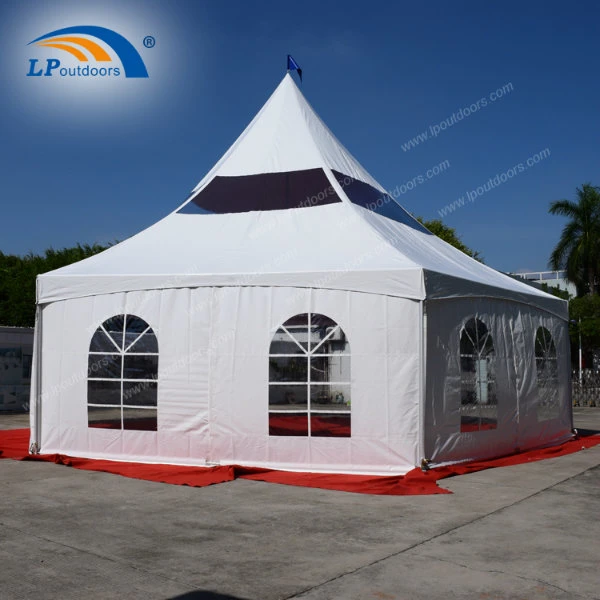 12m Outdoor Aluminum Multi-Side Hexagon Alpine Tent for Event Sales