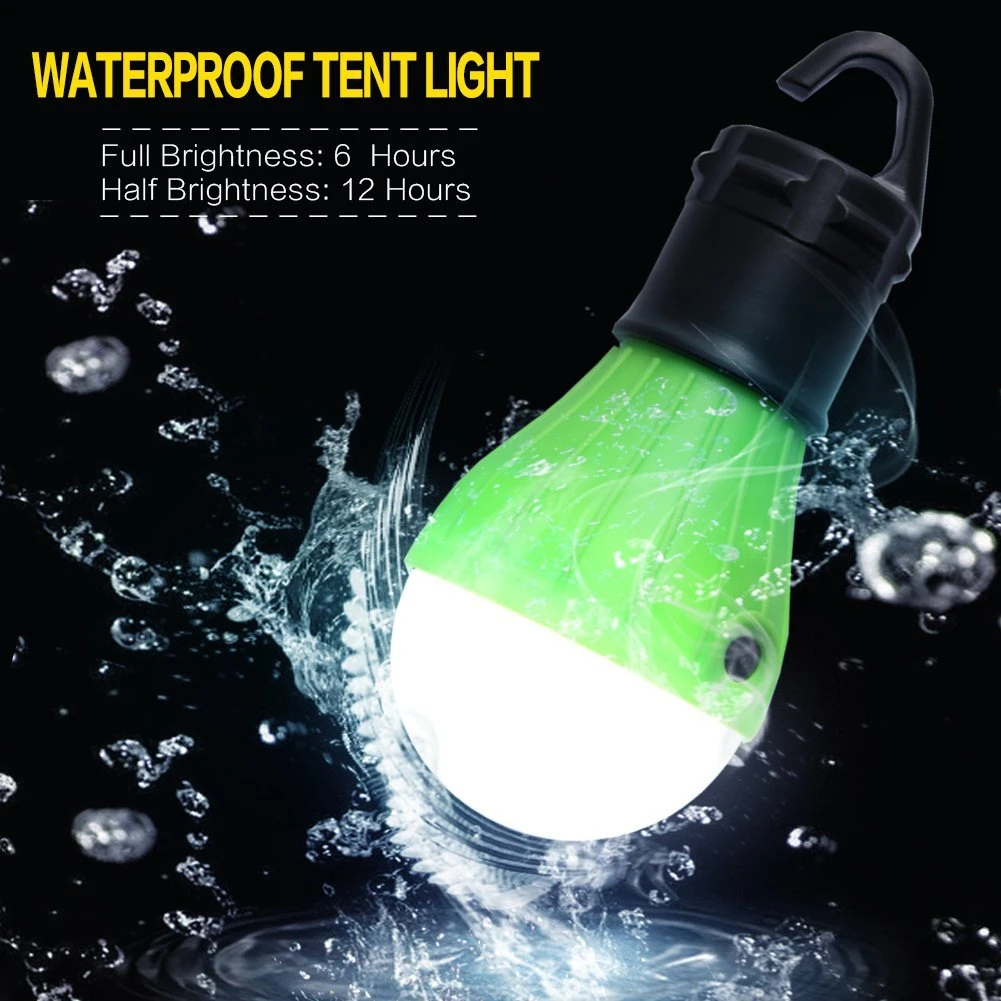 3*AAA Portable Waterproof LED Tent Light Bulb for Camping Hiking Emergency Lamp