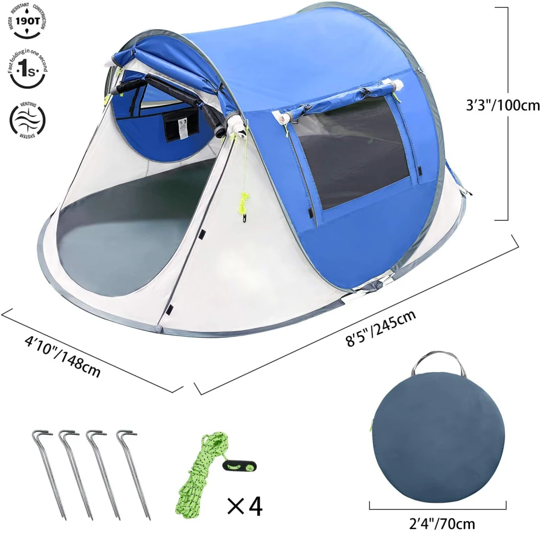 2 Person Instant Pop up Tent for Camping
