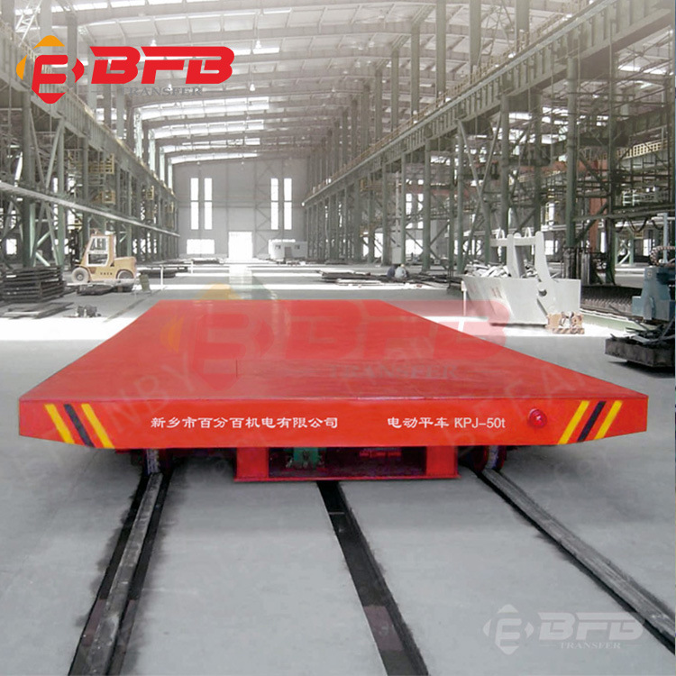 Motorized Industry Use Transfer Cart for Metal Industry on Rails