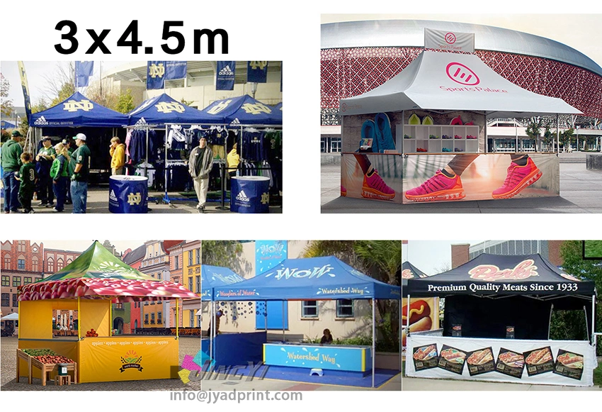 Free Shipping 3X3M(10X10FT) Advertising Tent (frame/roof/a full wall/2 half wall with pole)