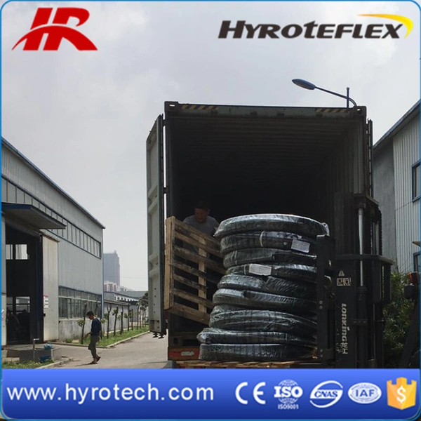 Hyrotech High Pressure Hydraulic Oil Rubber Hose SAE J517 100r2at