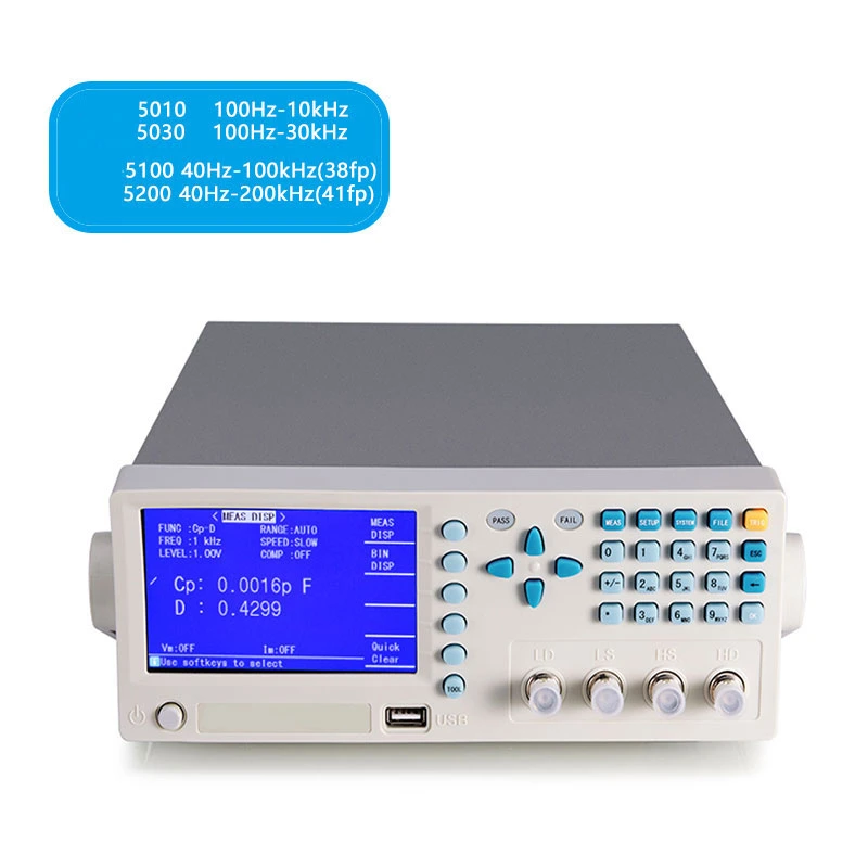 Lcr Meter Digital Bridge Measurement of Inductance Resistance Capacitance Inductance Tester