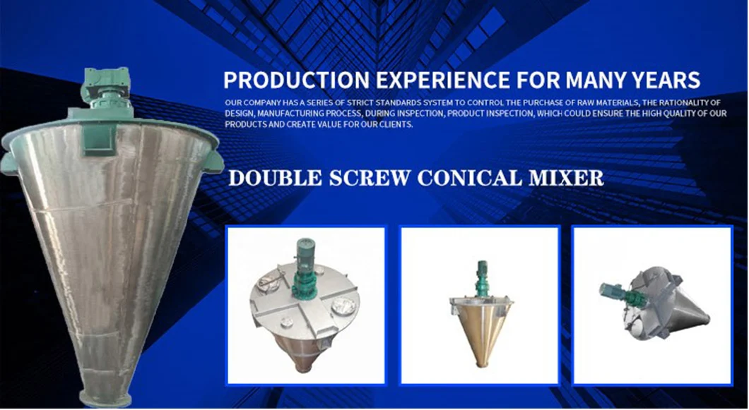 Supply of Double Helix Cone Mixer for Chemical Additives