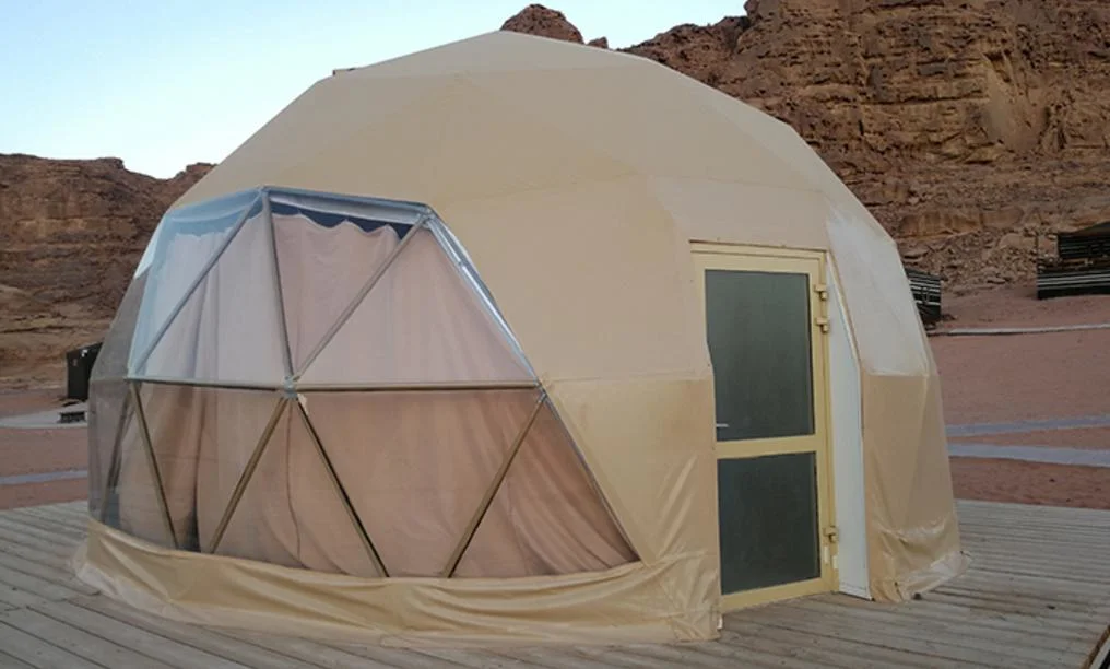6m Diameter Glamping Dome Tents Geodesic Tent Dome for 2people Resort