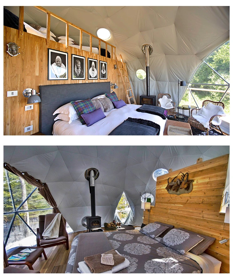Unique Design Winter Camping Luxury Safari Dome Tent
