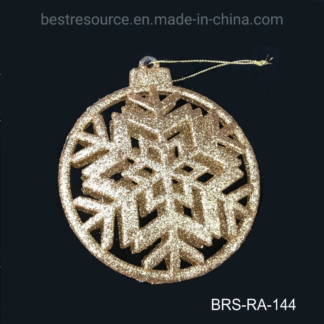 Hot Sale Xmas Ornament Small Hanging Decorations with Glitters for Xmas Ornament