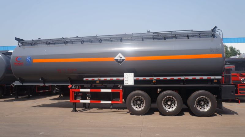 Heavy Duty 36cbm Chemical Tank Semi Trailer