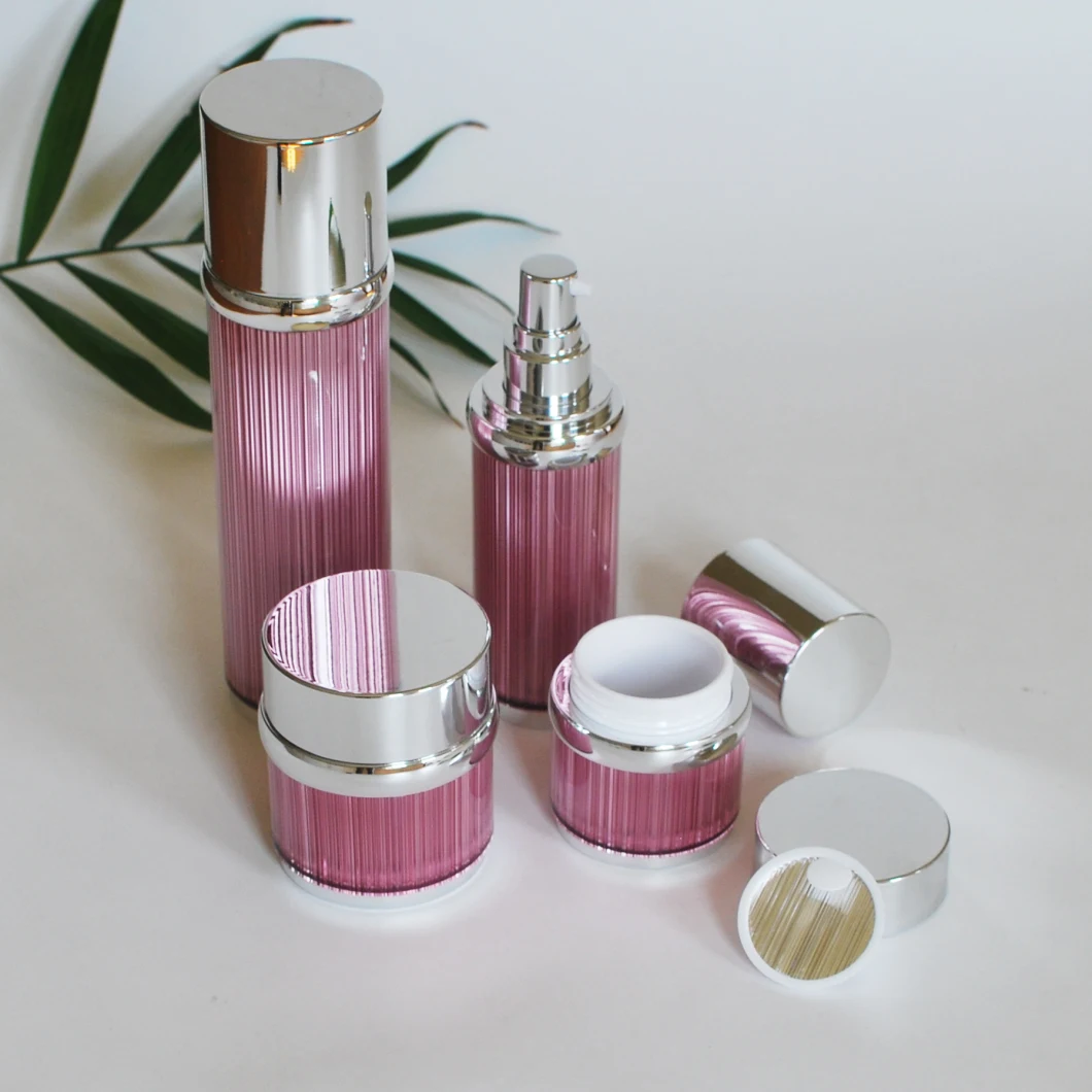 Luxury Pink Acrylic Lotion Bottle for Cosmetic Packaging (PPC-NEW-066)