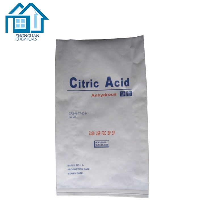 Citric Acid Anhydrous China Factory Citric Acid (Food additive BP/USP/FCC)