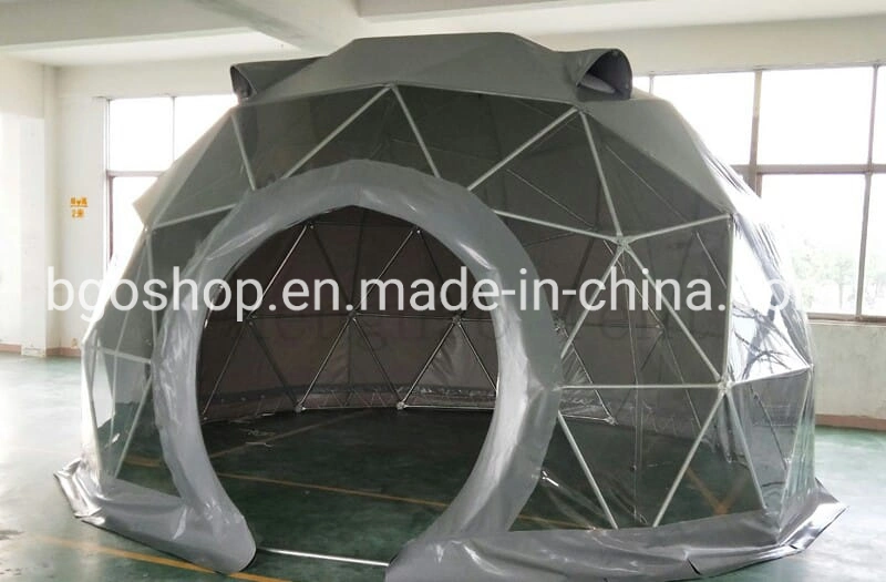 Transparent Glass Roof Dome Geodesic Igloo Garden Tent