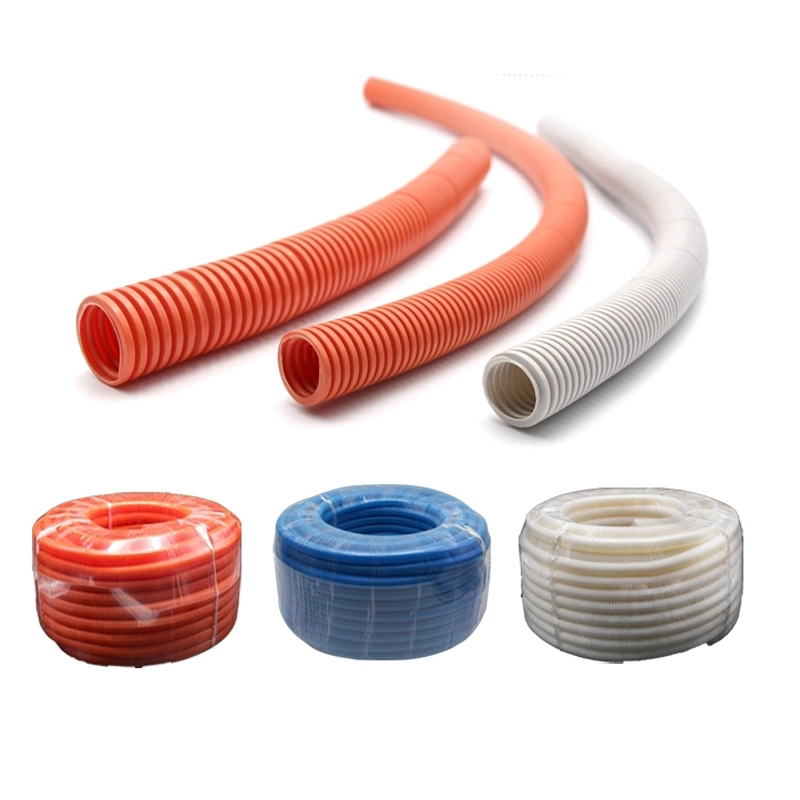 Plastic Flexible Automotive Cable Wire Loom Split Corrugated Convoluted Tubing