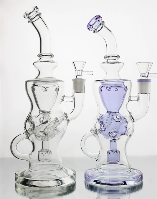 Wholesale Water Pipes Glass DAB Rigs Glass Recycler Glass Skull Smoking Water Pipes Tobacco Hand Pipes