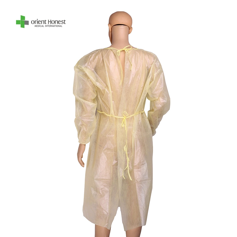Disposable Isolation Gowns Disposable Surgical Gowns Disposable Protecitve Gowns PP+PE Isolation Gown