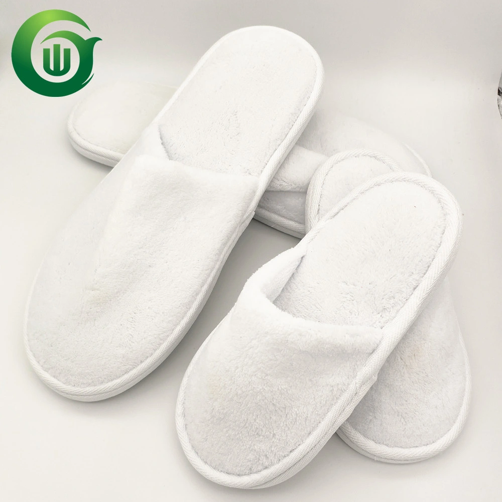 White Soft Slippers 1 Set for Family Woman Man and Child Slippers