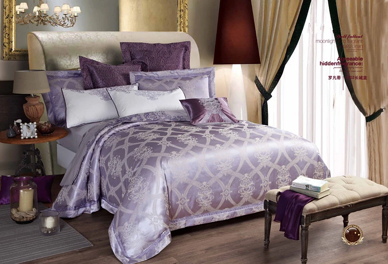 Imitated Silk Cheap Bridal Jacquard Bedding /Cheap Bed Sets/Bed Linens