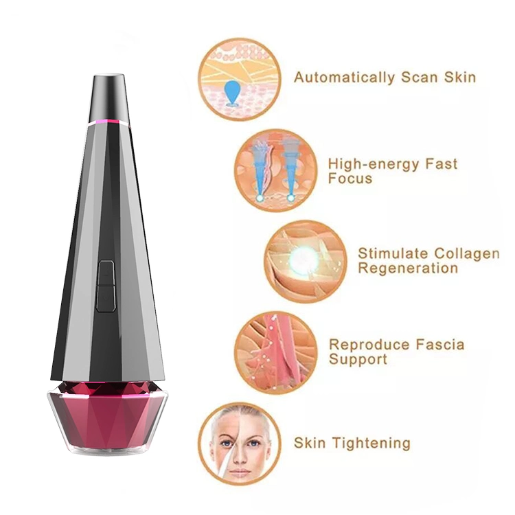 Multi-Functional Mini Lifting Beauty Device EMS RF Heating Therapy Facial Massager Device
