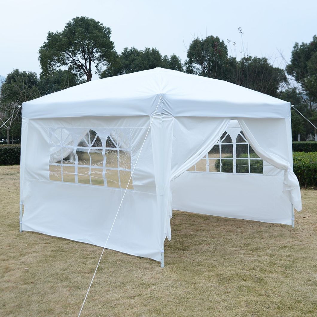 10X10FT Marquee Party Tent Wedding Tent/Pavilion Easy Pop Tent with Sidewalls