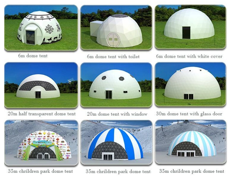 Large Outdoor Event Exhibition Tent Geodesic Dome Luxury Party Tent