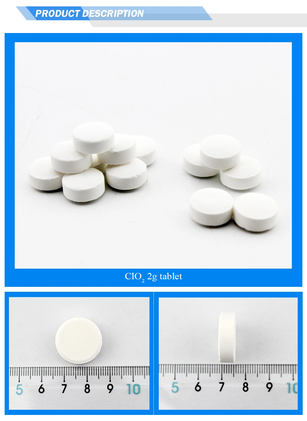 Effective Chlorine Dioxide tablets clo2 disinfection tablets sanitizer